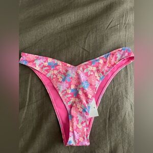 Hollister Pink Floral Bikini Bottom